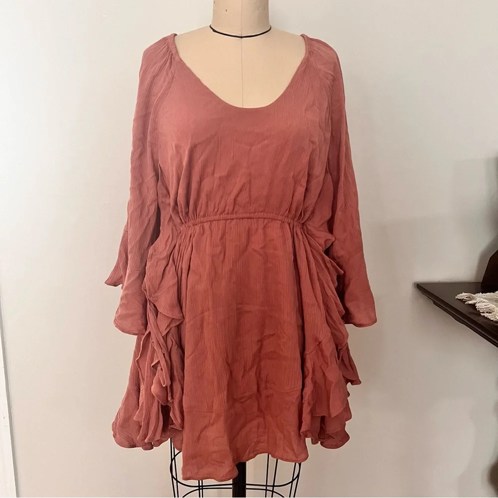 Free People The Right Decision Pink Mini Dress Size Extra Small